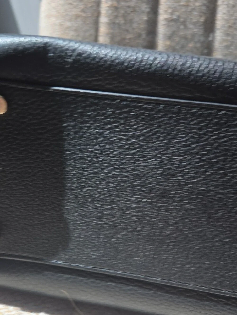 kate spade Black Pebbled Leather Tassel Satchel